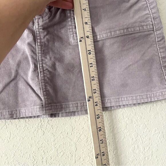 NWT American Eagle Hi Rise A-Line Skirt Lavender Purple Corduroy Size 0 - Picture 2 of 7
